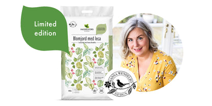 Hasselfors Hanna Wendelbo blomjord med Leca 15 liter, 51st Halvpall - Frakfritt