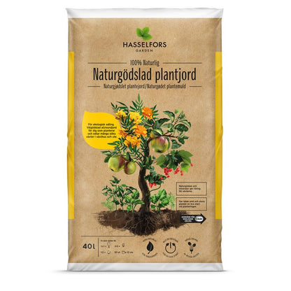 Hasselfors naturgödslad plantjord 40 liter, 51st, Helpall - Fraktfritt